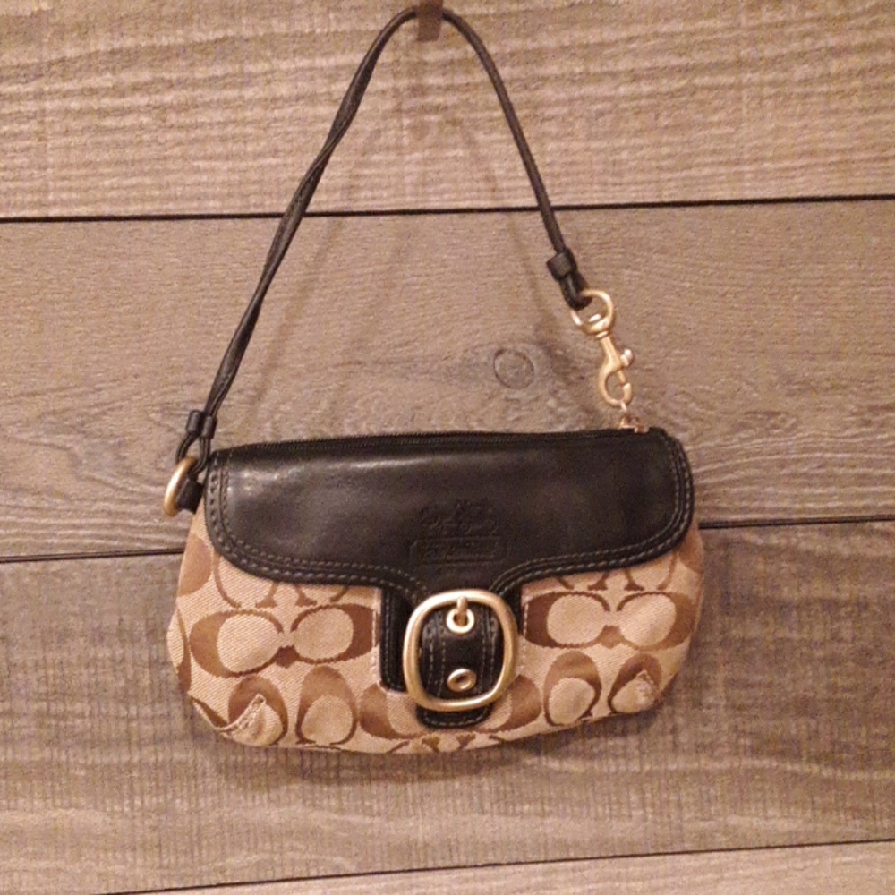Small coach wristlet